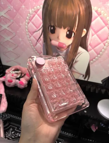 Numpad mecânico KiiBOOM Phantom 21 Rosa