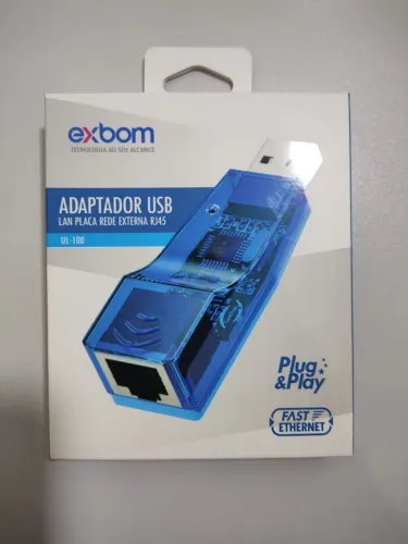 Vendo adaptador de placa de Rede externa USB x RJ45, modelo UL-100