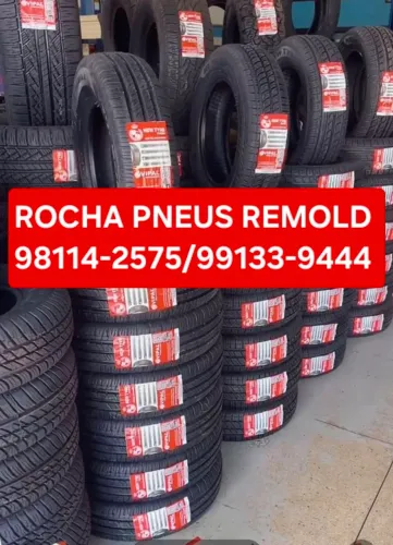 Rocha Pneus Remold com selo do Inmetro aceito na vistoria e com garantia 