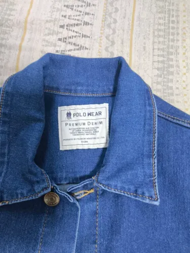 jaqueta jeans polo masculino 