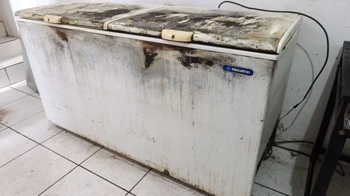 Vendo congelador, funcionando normalmente gelando bem , avarias só na pintura mesmo