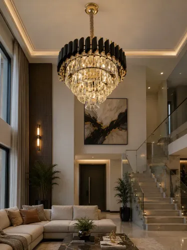 Lustre de cristal luxuoso 