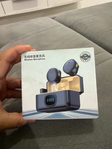 Microfone lapela seminovo premium