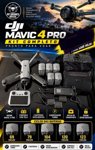 Drone mavic 4 pró completo