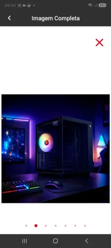 Gabinete Gamer mini tower preto com vidro lateral produto novo