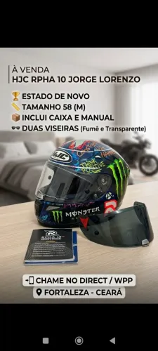 Capacete Hjc RPHA 10 edição Jorge Lorenzo
