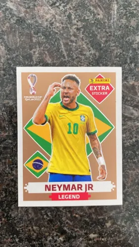 Figurinha Neymar Legend Bronze Copa 2022