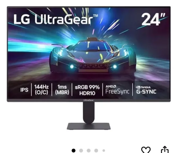 monitor lg ultragear 24" 144hz