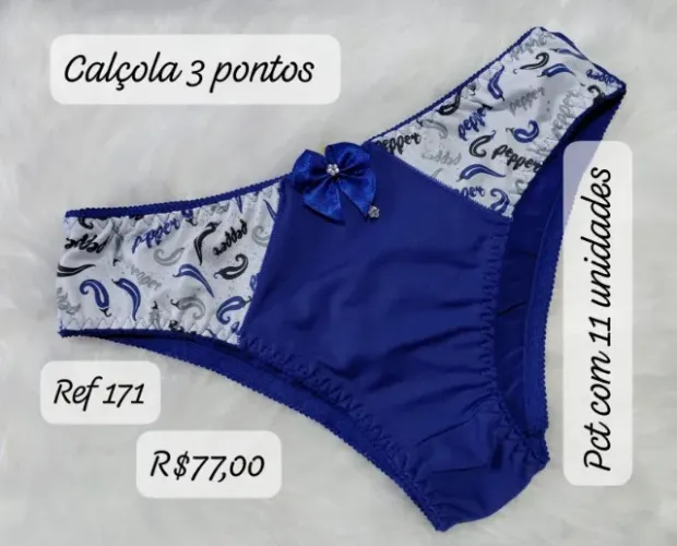 Calçinhas em Microfibra com renda