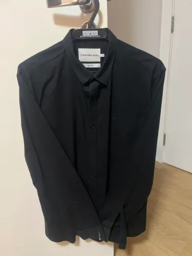 Camisa Social Calvin Klein Preta