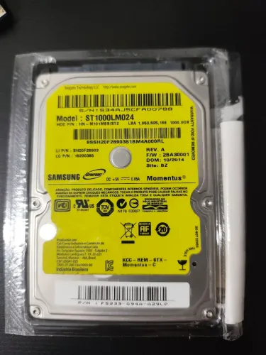 HD Notebook Samsung 1TB