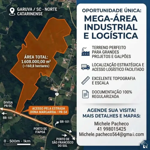 MEGA ÁREA INDUSTRIAL E LOGÍSTICA ? GARUVA/SC