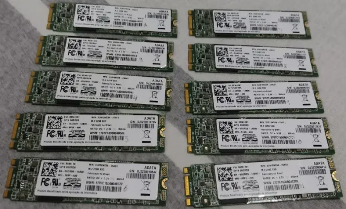 Lote 10 SSD 256GB ADATA M2 Sata