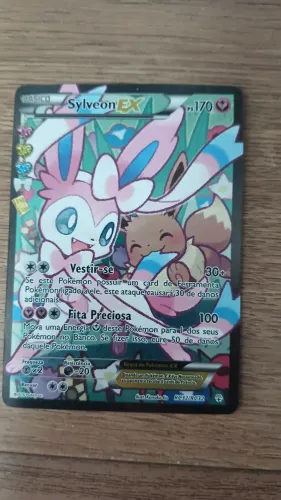 Carta Pokémon - Sylveon EX (Full Art) - Perfeito Estado