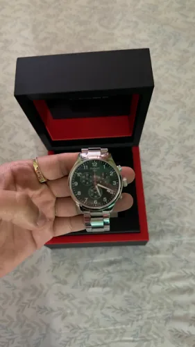 Relógio Tissot XL Chrono Original / fundo verde