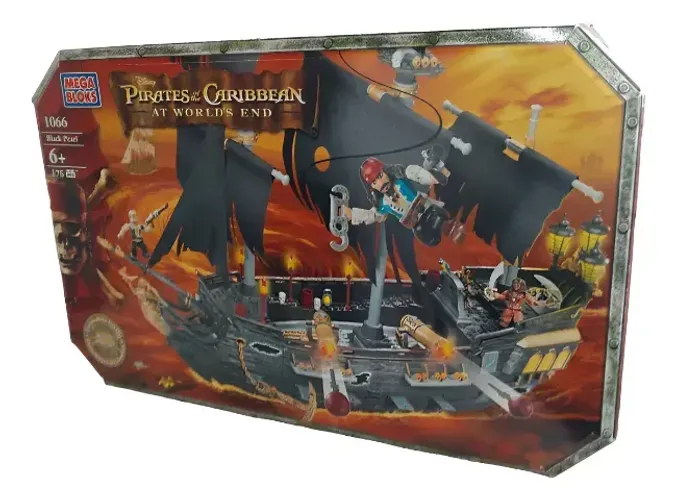 Mega Bloks Piratas Do Caribe 3 - Navio Pérola Negra 175pçs