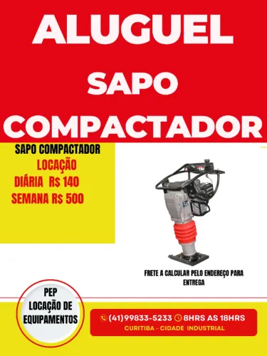 aluguel de sapo compactador