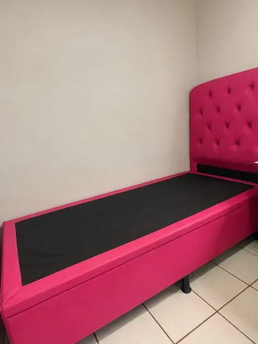 Cama de solteiro box baú