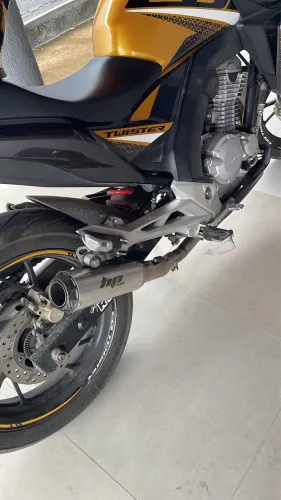 Escapamento/Ponteira HP Racing Gp Carbon full inox 