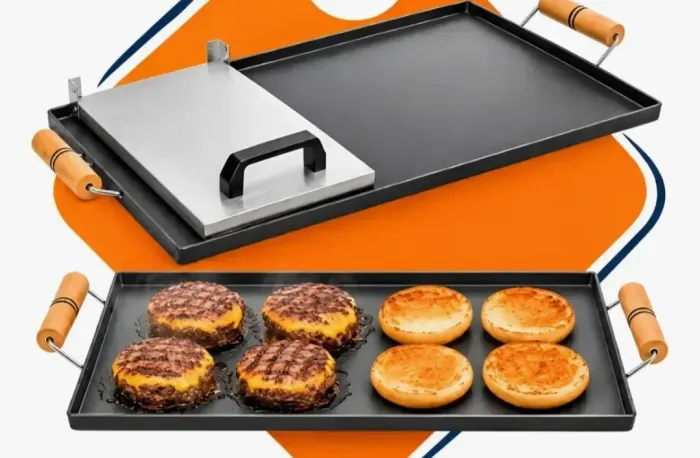 Chapa Grill 60cm X 30cm Hambúrguer Bife Fogão Churrasqueira
