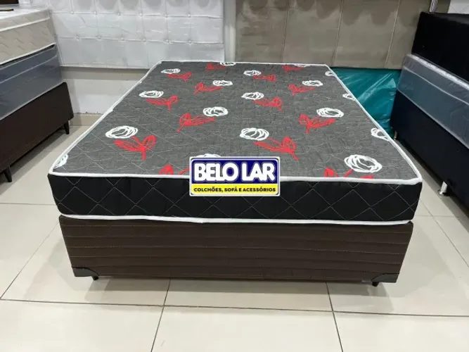 Cama colchão mais box Casal espuma D33 casal 