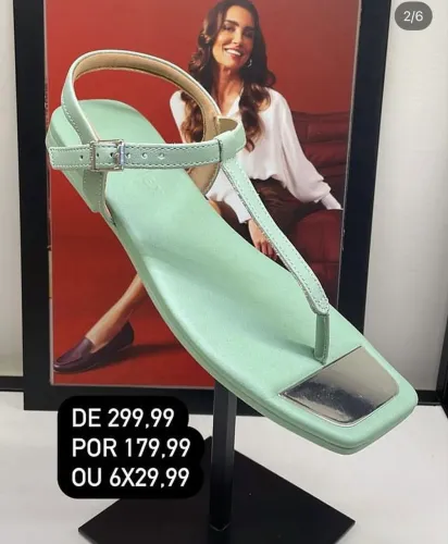 Rasteirinha TAM 34 USAFLEX na caixa!