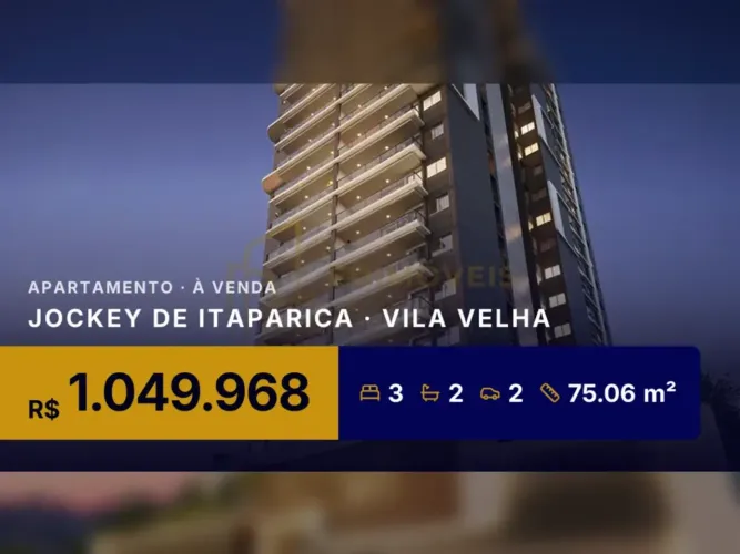 Pronto para morar no Jockey de Itaparica Apartamento com 2 Vagas!
