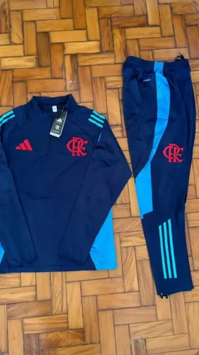 Conjunto Flamengo Azul Calça Casaco 2025/26