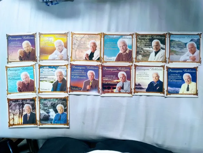 Coleção Passagens bíblicas com Cid Moreira. 14 Volumes. 