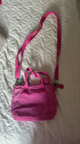 bolsa kipling rosa transversal