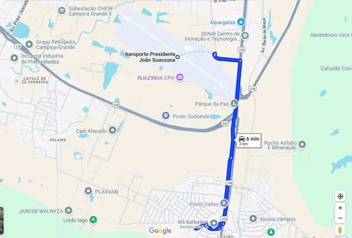 Apartamento em Campina Grande, perto do Aeroporto, BR 104 e posto Dallas no Velame em CG.