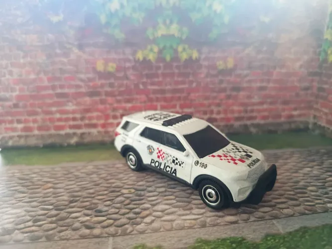 Miniatura carro polícia PMSP