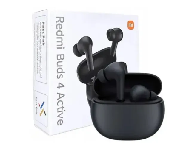 Fone Bluetooth 5.3 Xiaomi Redmi Buds 4 Active Preto PretoFone Bluetooth 5.3 Xiaomi Redmi B