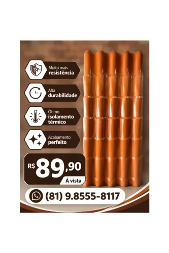Telha PVC Colonial 2,30m x 0,86cm /2mm (Promoção)