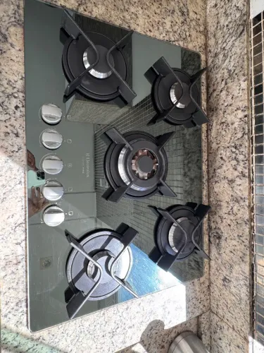 Fogão Cooktop 5 bocas espelhado