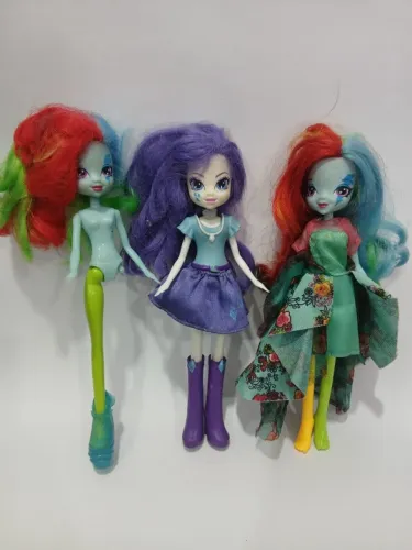 3 BONECAS DA FRANQUIA MY LITTLE PONY: EQUESTRIA GIRLS