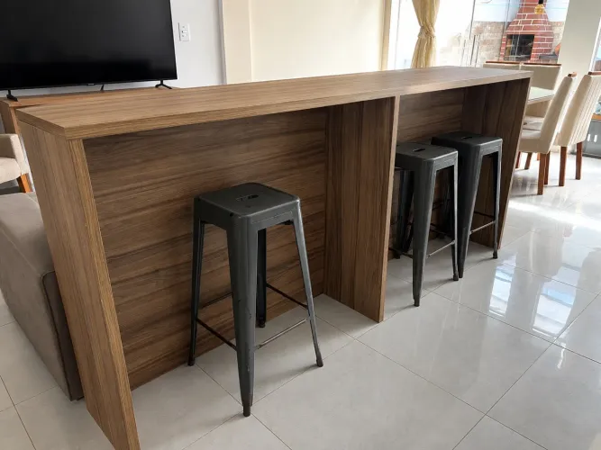 Bancada de MDF para cozinha ou sala