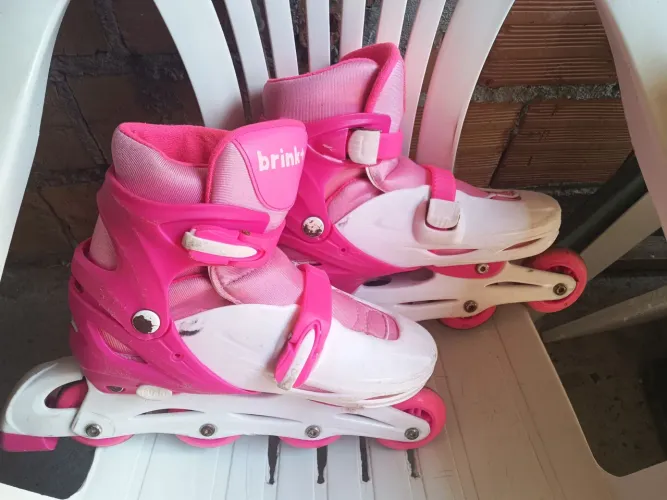 Patins infantil rosa