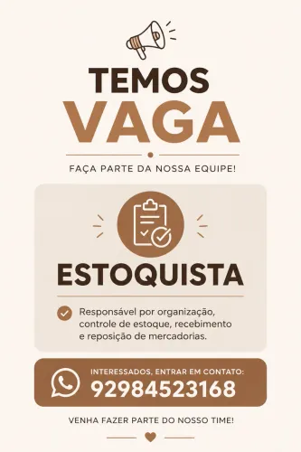 Vaga estoquista