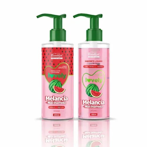 Kit banho perfumado hidratante mais Sabonete em gel Lively face beatiiful 200ml