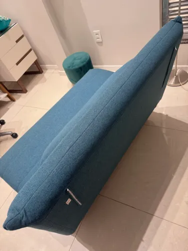 Sofá cama casal 2 lugares Azul