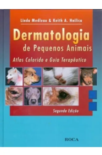 Livro de Dermatologia de Pequenos Animais Atlas Colorido