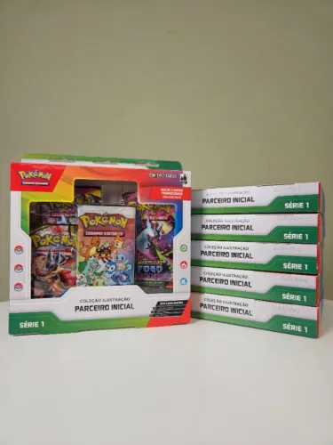 Coleção Ilustração Parceiro Inicial do Pokémon Estampas Ilustradas Série 1 - NAÇÃO TCG