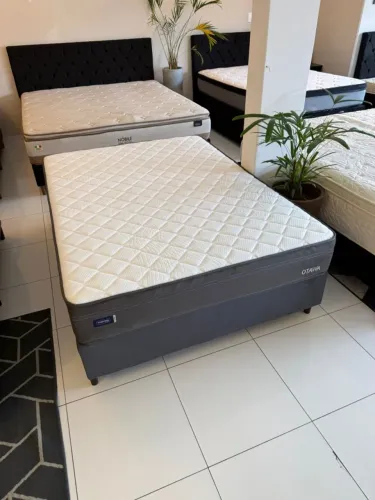Colchão de Casal + base Box - ENTREGA GRÁTIS!