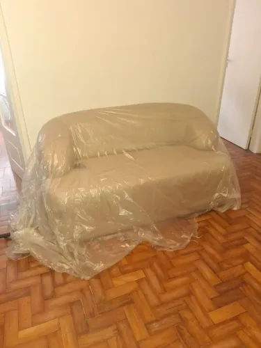 OPORTUNIDADE! Sofá Noah Orgânico em linho bege - NOVO, nunca usado - R$ 1.000