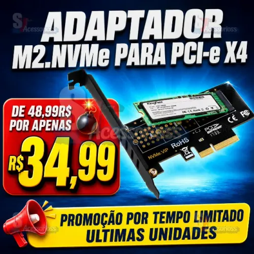 Adaptador M.2 NVMe para PCI-E x4