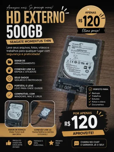 Hd externa 500gb