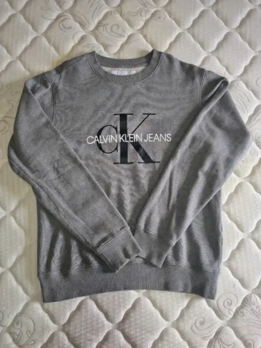 Blusa Moletom Calvin Klein - Cinza Tamanho M