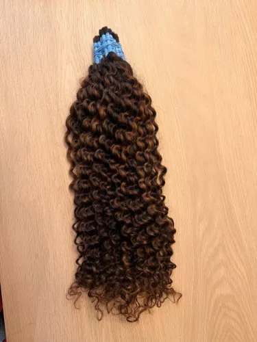 Cabelo humano enrolado | Morena iluminada