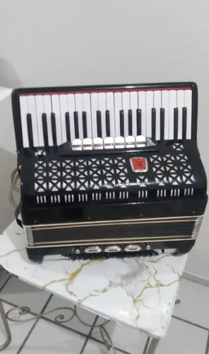 Sanfona Acordeon Sonelli 80 baixos
